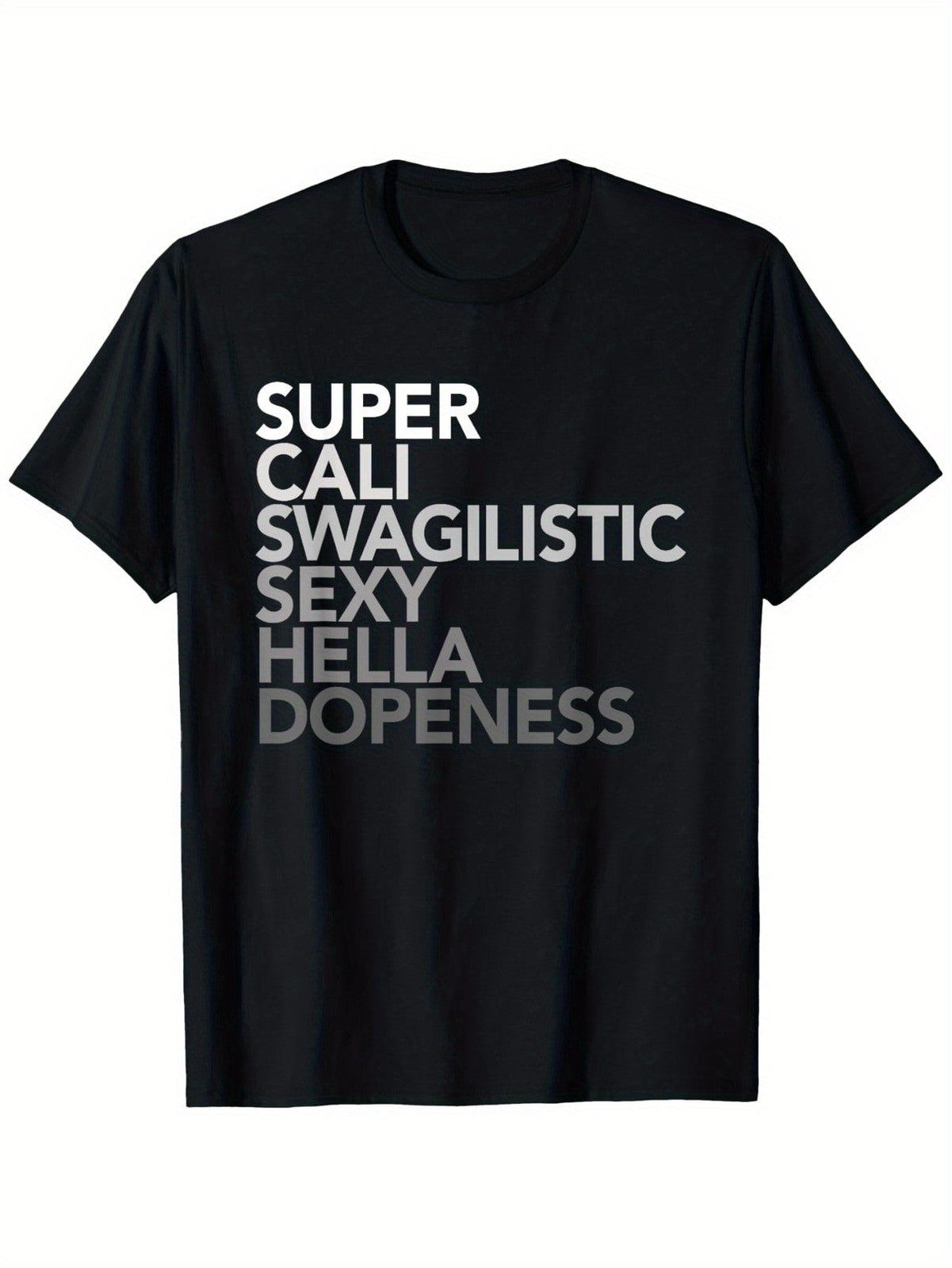 Bold Black Slogan Print Funny Casual Gym Party All Season Gift Comfort UnisexTee