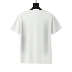 Blessed Heart & Cross Print T-Shirt, Short Sleeve Tee for Valentine's Day Gifts