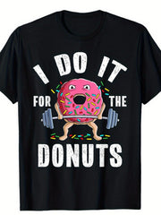 Funny Weightlifting Gym Bodybuilding Deadlift Workout Donut Unisex T-Shirt
