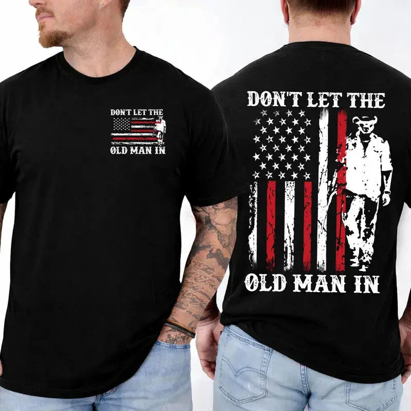 Don't Let The Old Man In Vintage T-Shirt For Country Music Fans