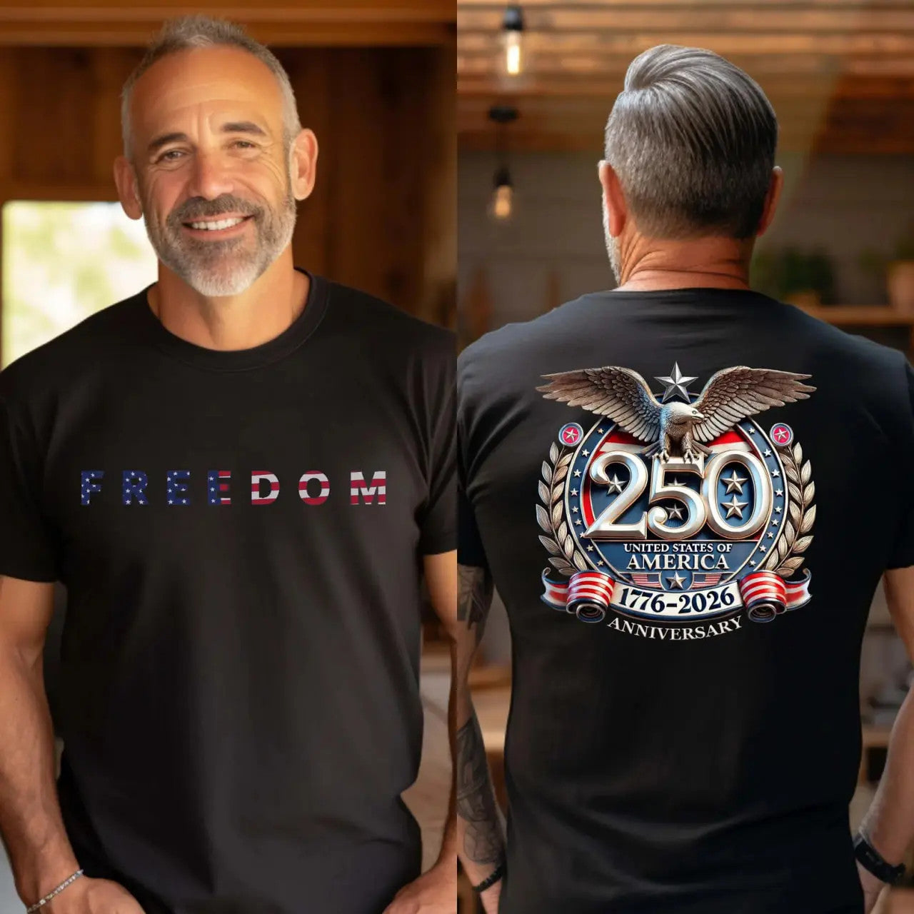Freedom 250th Anniversary USA 250 Years Independence T-Shirt