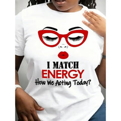 I Match Your Energy Gen Z Funny Saying Social Humor Graphic Unisex Tee