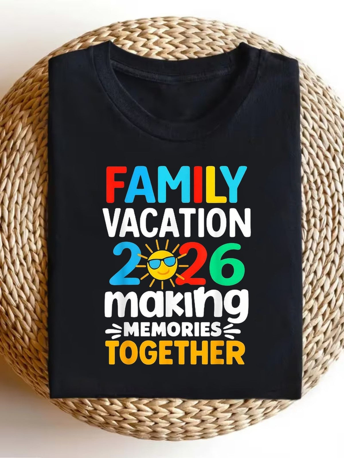 Family Vacation 2026 Travel Souvenir Fun Parent Child Birthday Gift Unisex Tee