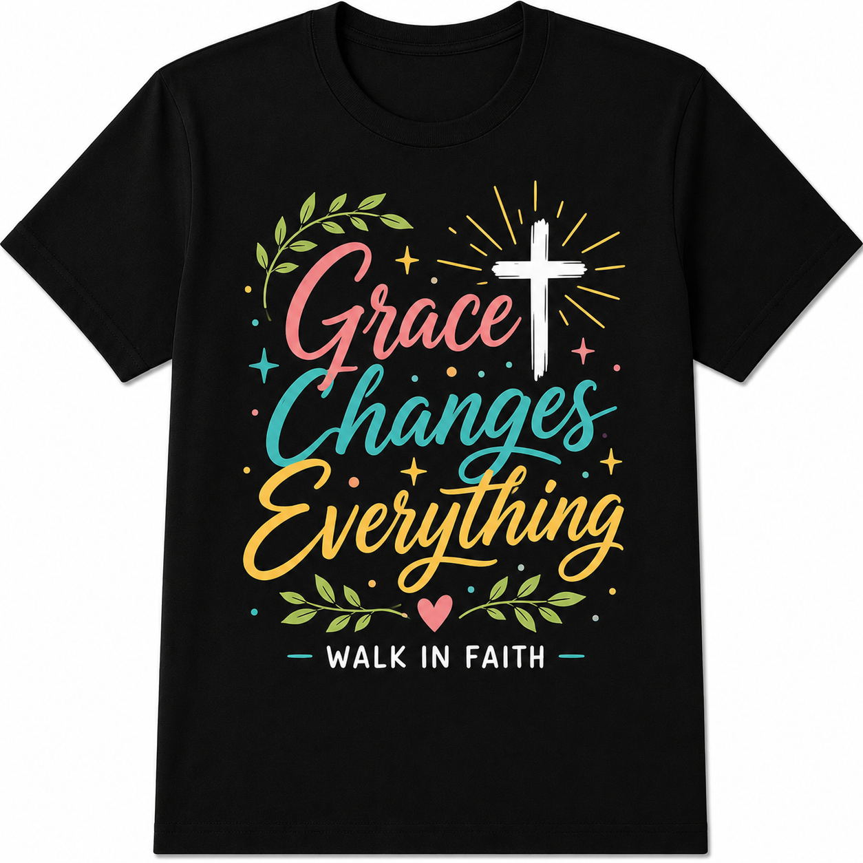Grace Changes Everything Christian Faith Inspirational Religious Gift Unisex Tee