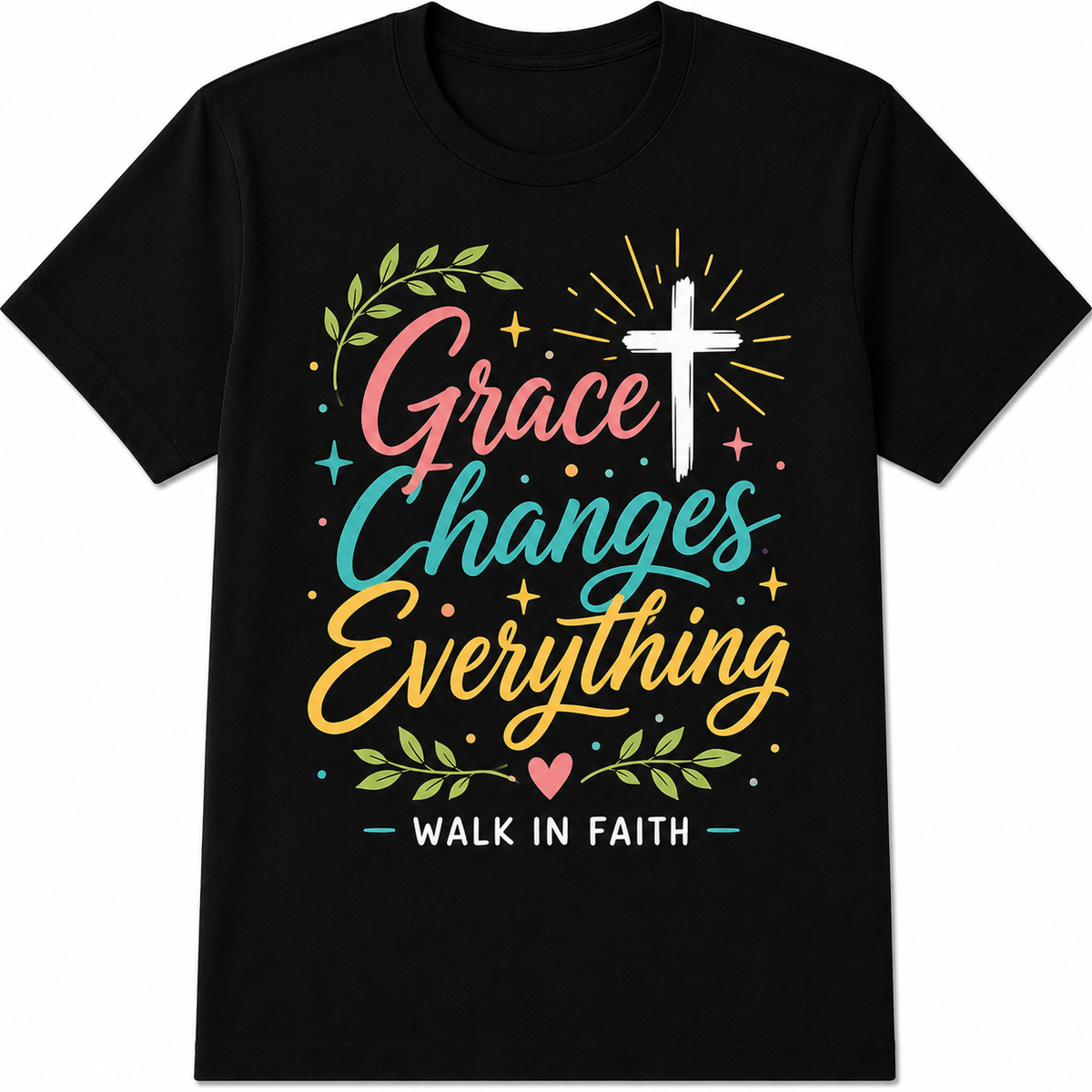 Grace Changes Everything Christian Faith Inspirational Religious Gift Unisex Tee