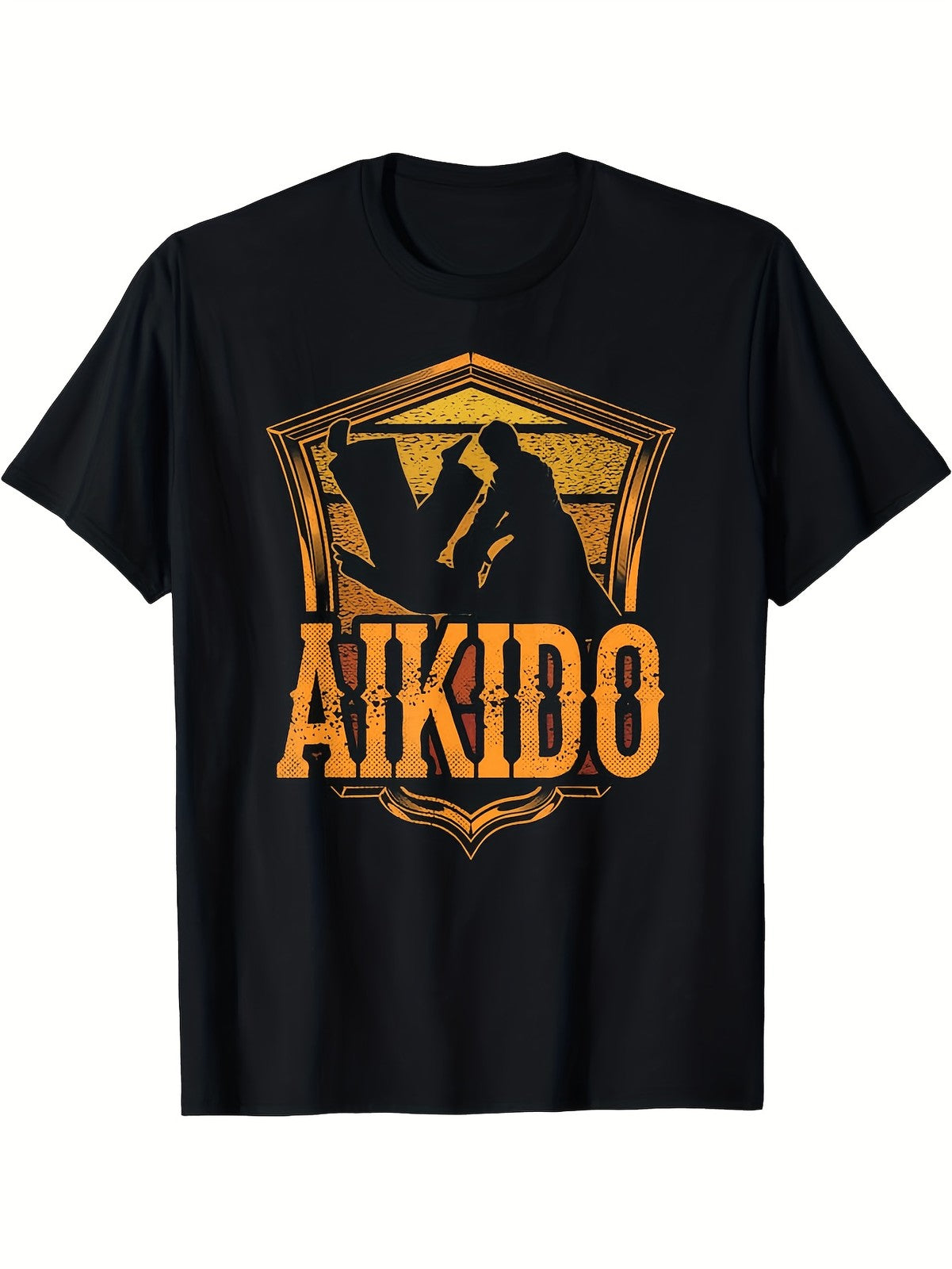 Men'S Aikido Martial Arts Fighter Training T-Shirt | Heavyweight Tee