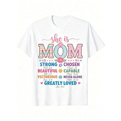 She Is Mom Christian Strong Capable Bible Verse Mothers Day Unisex Tee
