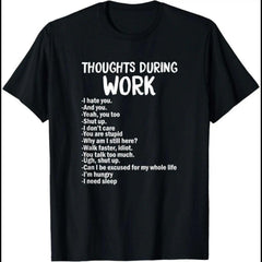 I Hate Work Funny Sarcastic Office Humor Employee Graphic Unisex Shirt