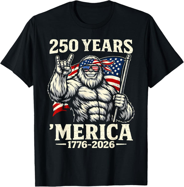 250 Anniversary USA Patriotic Flag 250th 4th of July 2026 Unisex T-Shirt