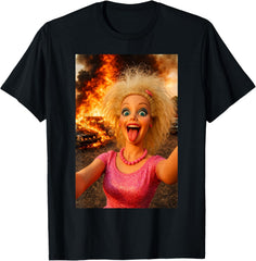Funny Doll Face Meme Expression Crazy Doll Hilarious Meme T-Shirt
