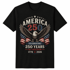 America 250 Anniversary Patriotic Eagle Flag 1776 2026 4thJuly Freedom UnisexTee