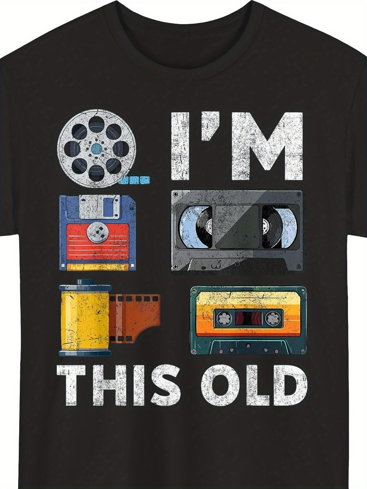 I'm This Old Vintage Media Classic Tech Retro Nostalgia Funny Gift Unisex Tee