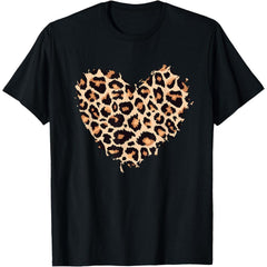 Wild At Heart Animal Print T-Shirt, Cheetah and Leopard Love, Unisex Graphic Top