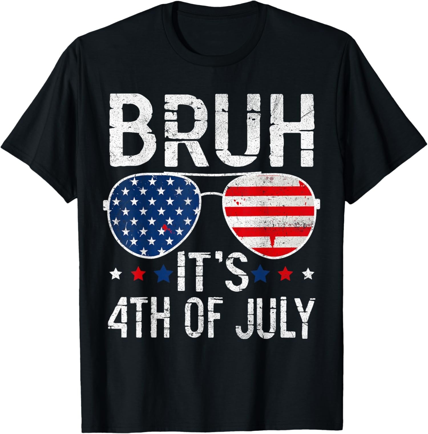 Funny 4th Of July USA Flag Cool American Patriotic Independence Day Unisex Tee