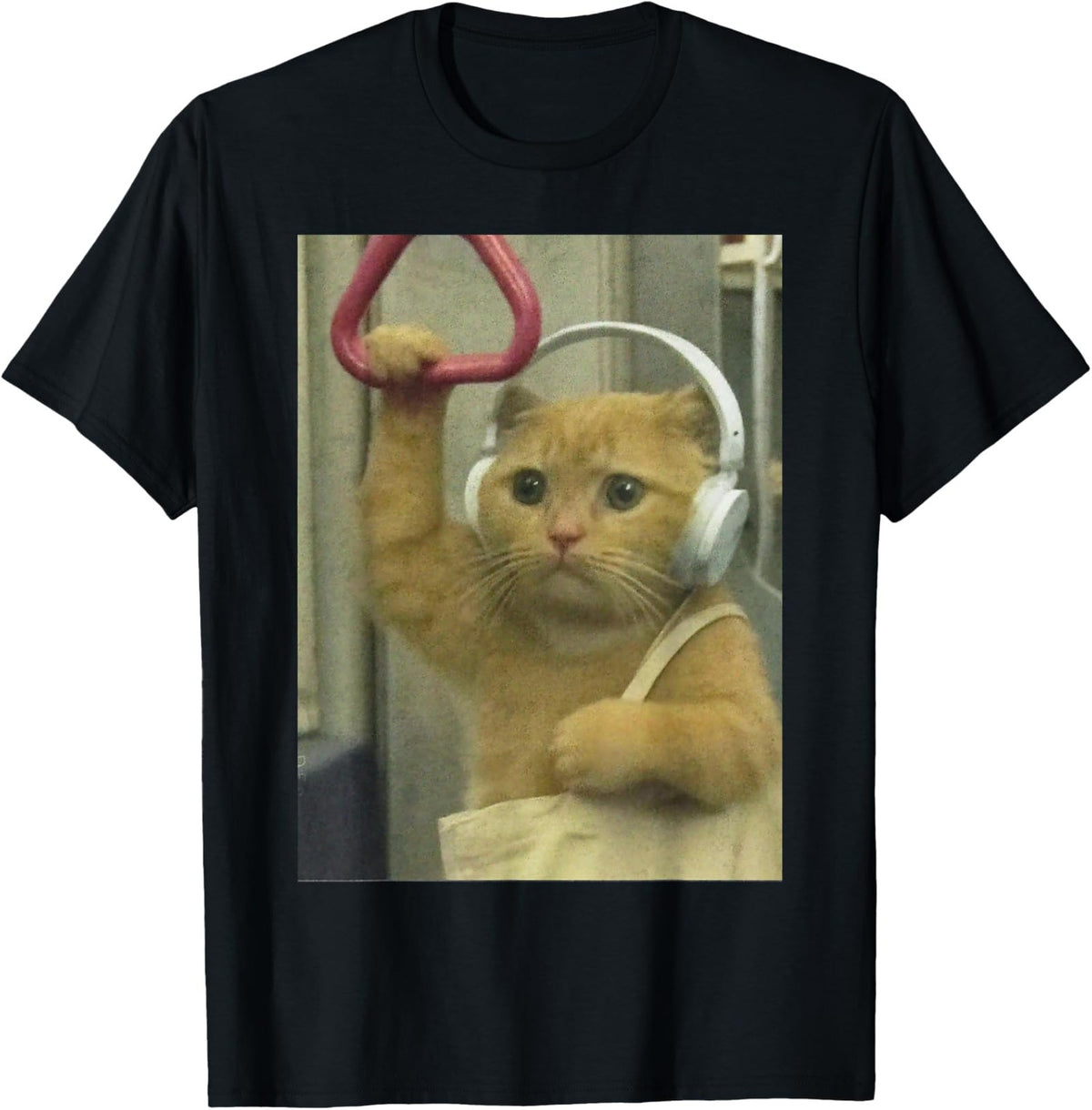 Subway Cat Meme Joke Stupid Brainrot Cat Lover Cat Unisex T-Shirt