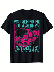 Penny Two Faced Not Worth Much Funny Sarcastic Quote CasualGift Trendy UnisexTee