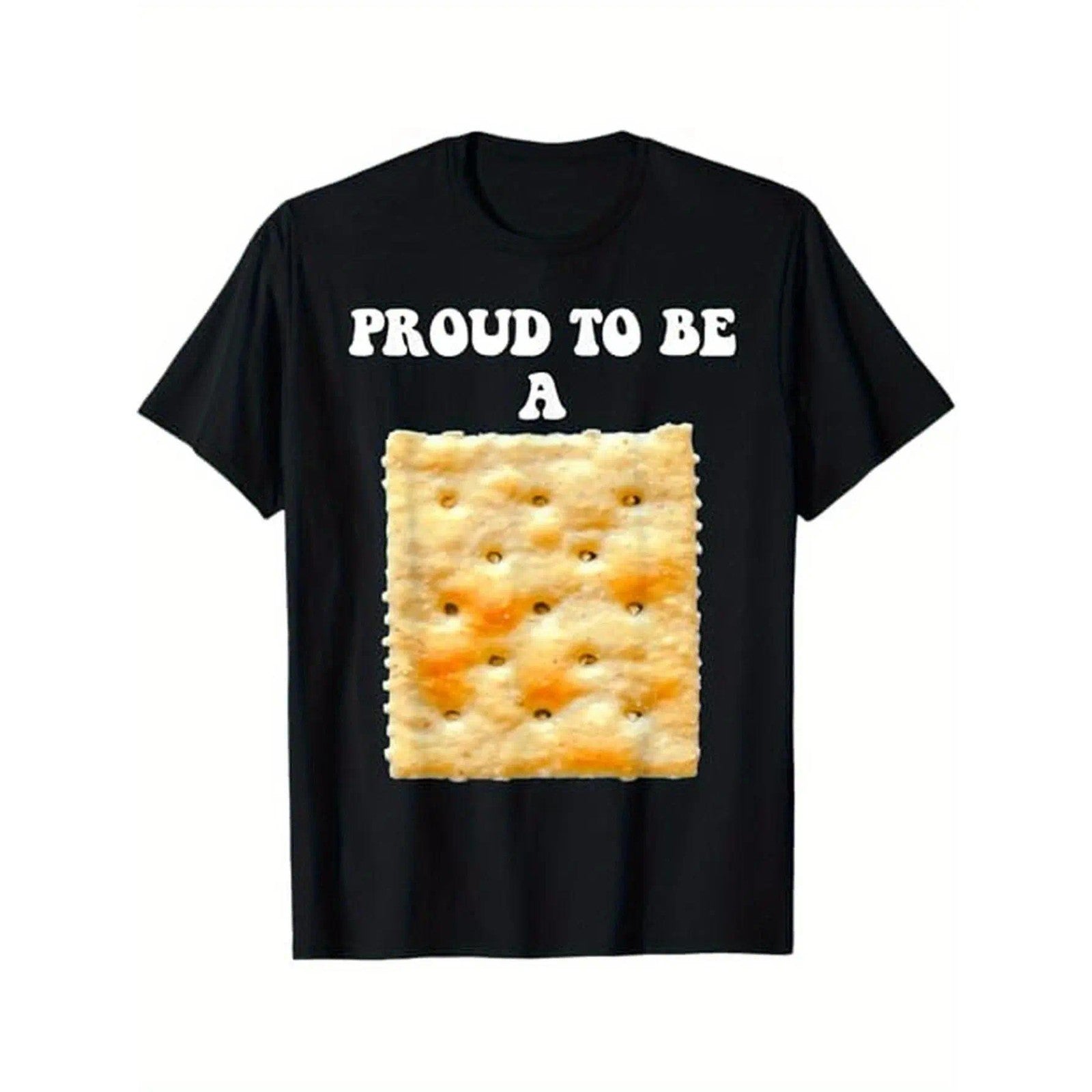 Proud To Be A Cracker Humorous Saltine Design Graphic Unisex Shirt