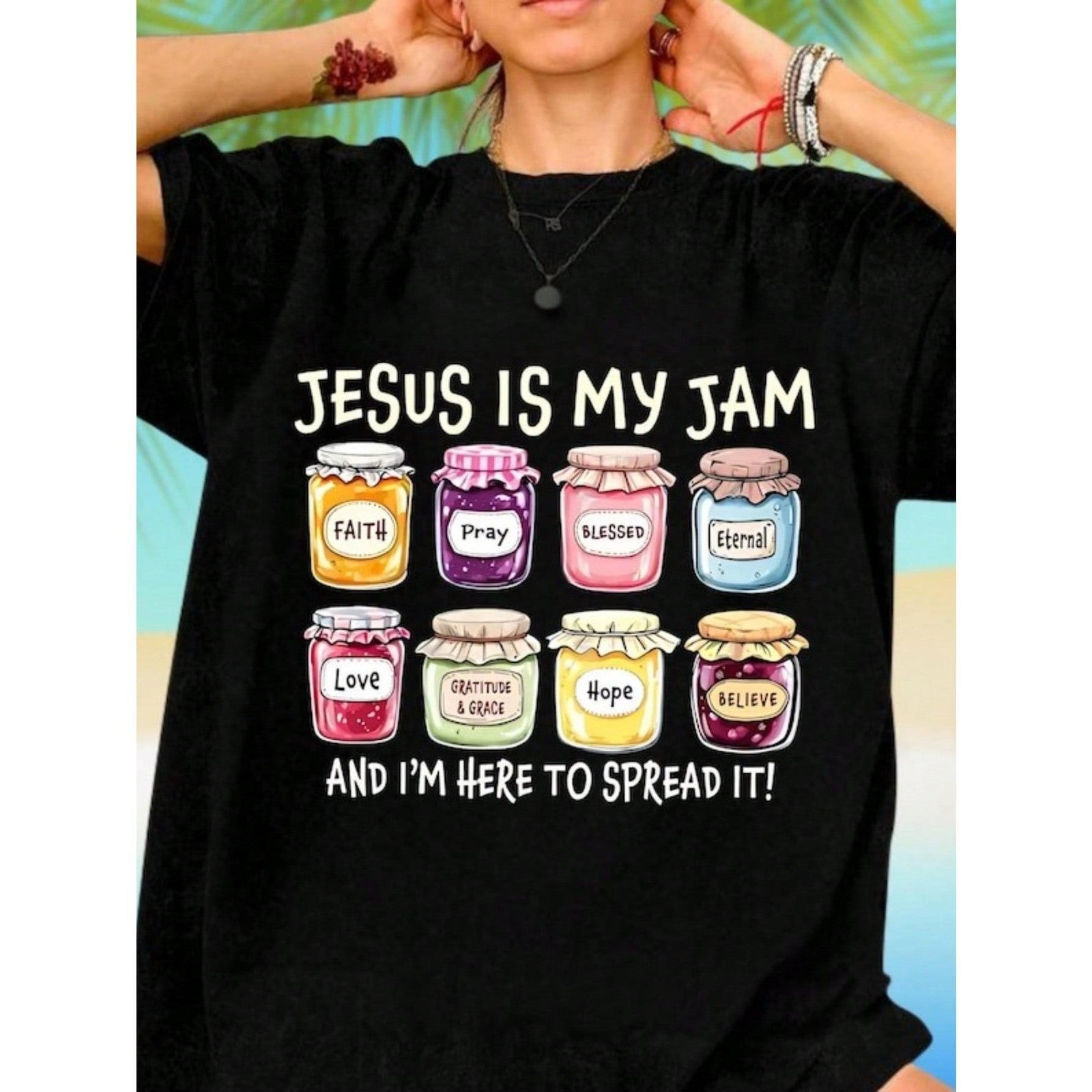 Men's "Spread The Love" Positive Jar Graphic T-Shirt Men's Uplifting Quote Casual Graphic Tee