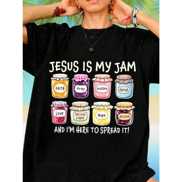 Men's "Spread The Love" Positive Jar Graphic T-Shirt Men's Uplifting Quote Casual Graphic Tee
