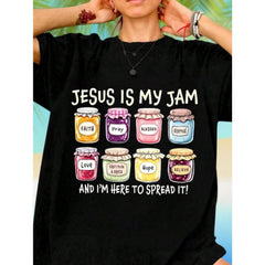 Men's "Spread The Love" Positive Jar Graphic T-Shirt Men's Uplifting Quote Casual Graphic Tee