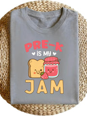 Pre K Is My Jam Funny Preschool Teacher Parent Toast Strawberry Retro Unisex Tee