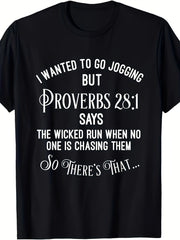 Proverbs 28 1 Wicked Run No One Chasing Running Faith Christian Gift Unisex Tee