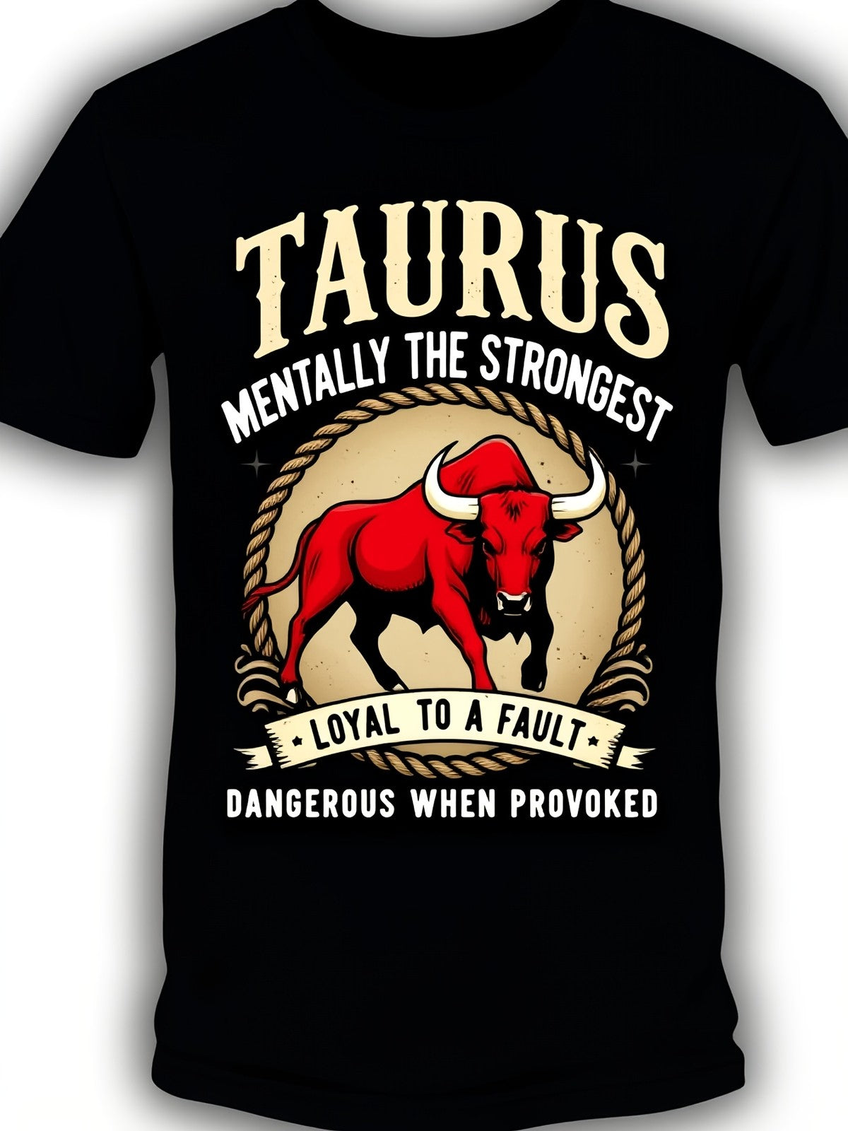 Taurus Strong Loyal Fault Dangerous Zodiac Bull Streetwear Casual Gift UnisexTee