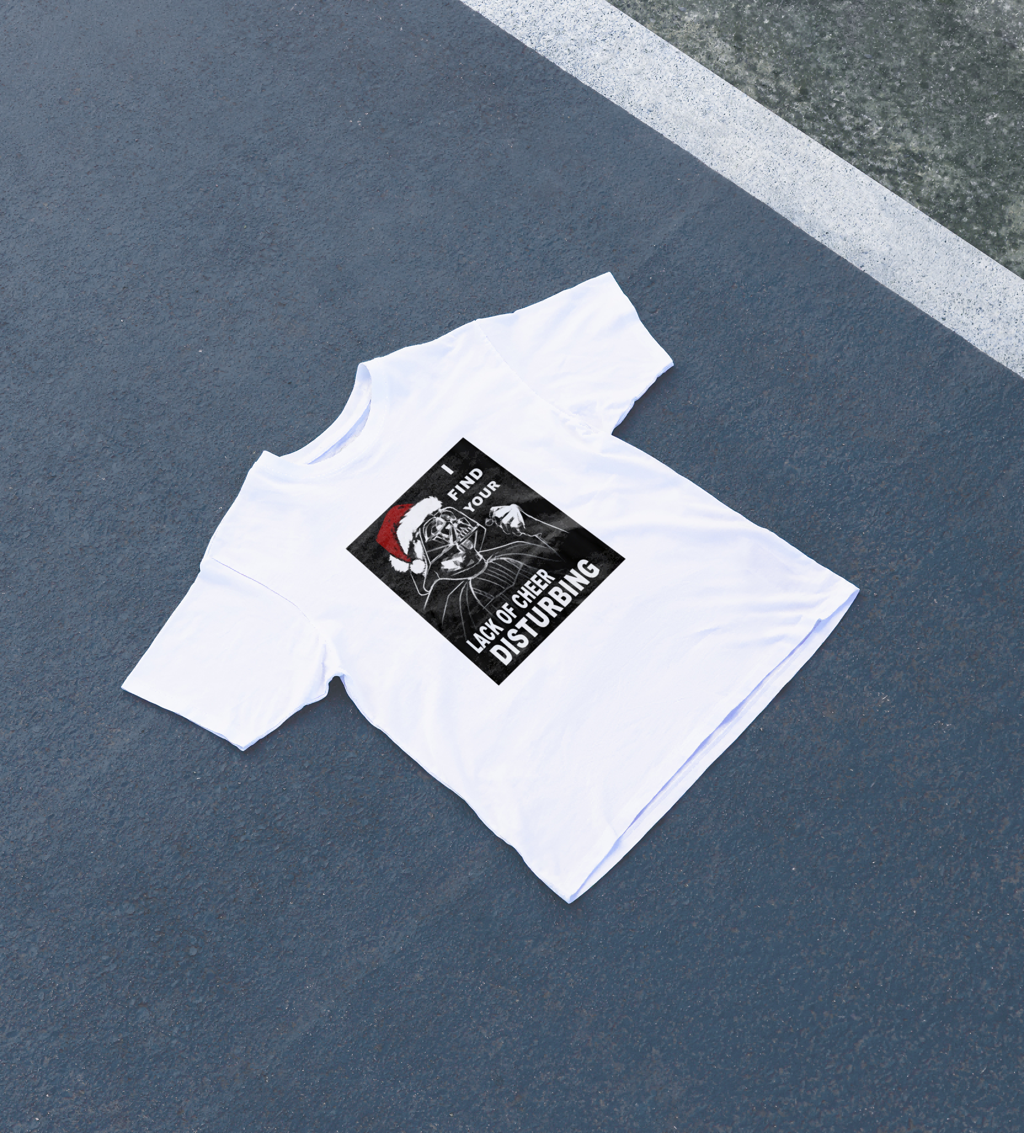 DIYANYONE Original Holiday Humor Tee: Santa Vader 'Lack of Cheer'