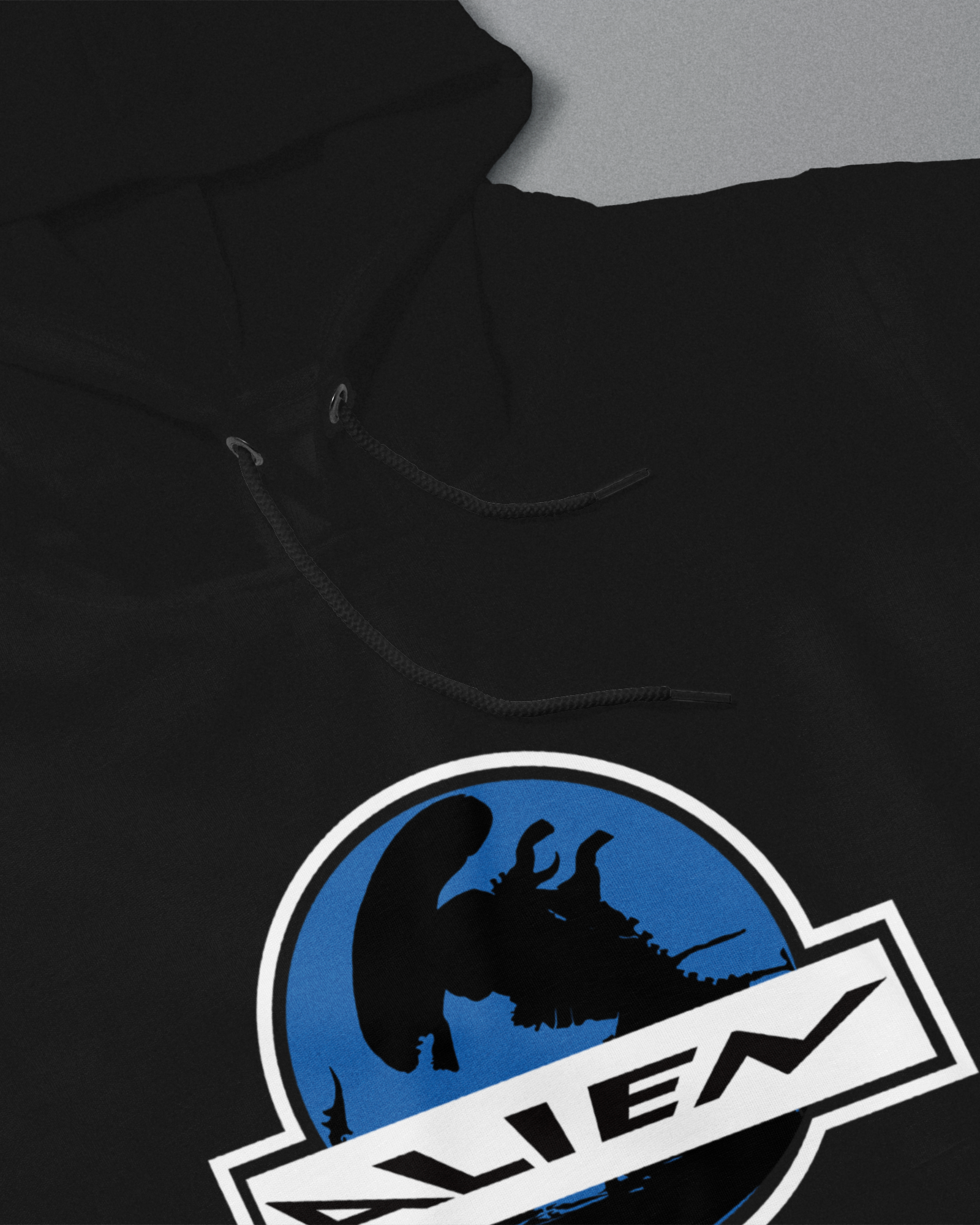 DIYANYONE Original ALIEN Sci-Fi Hoodie - Heavyweight Cotton Blend Pullover, Retro Horror Movie Graphic Hoodies