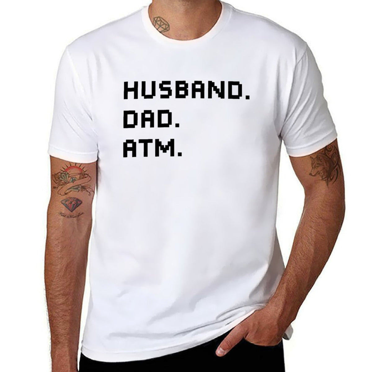 Graphic tee [Husband.Dad.ATM] funny t-shirt Unisex