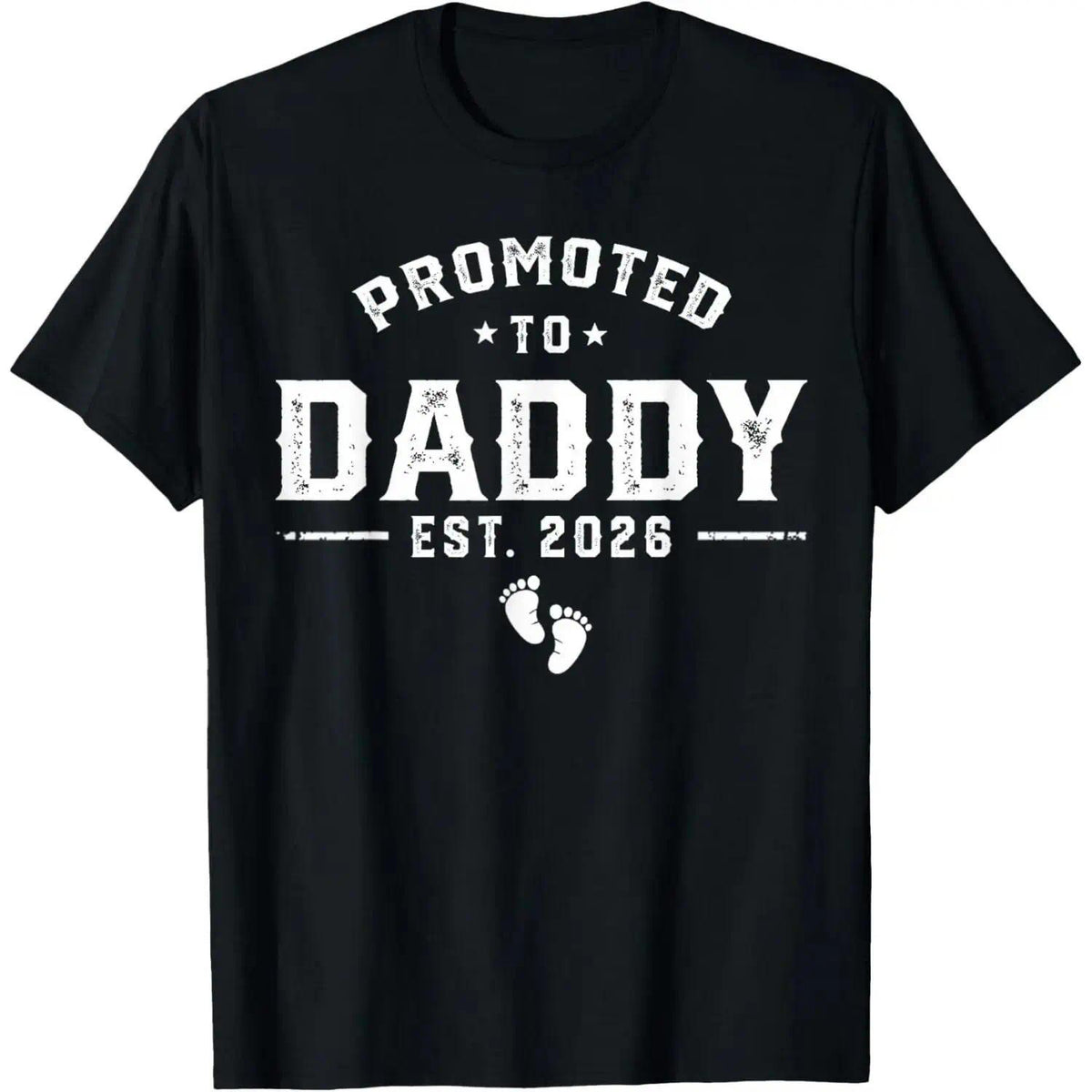 Daddy Est 2026 New Dad T-Shirt - Daddy To Be Pregnancy Announcement Graphic Tee, Unisex Casual Top