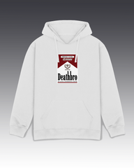 DIYANYONE Original "Deathbro" Hoodie - Heavyweight Cotton Blend Pullover, Dark Humor Pop Culture Graphic Hoodies