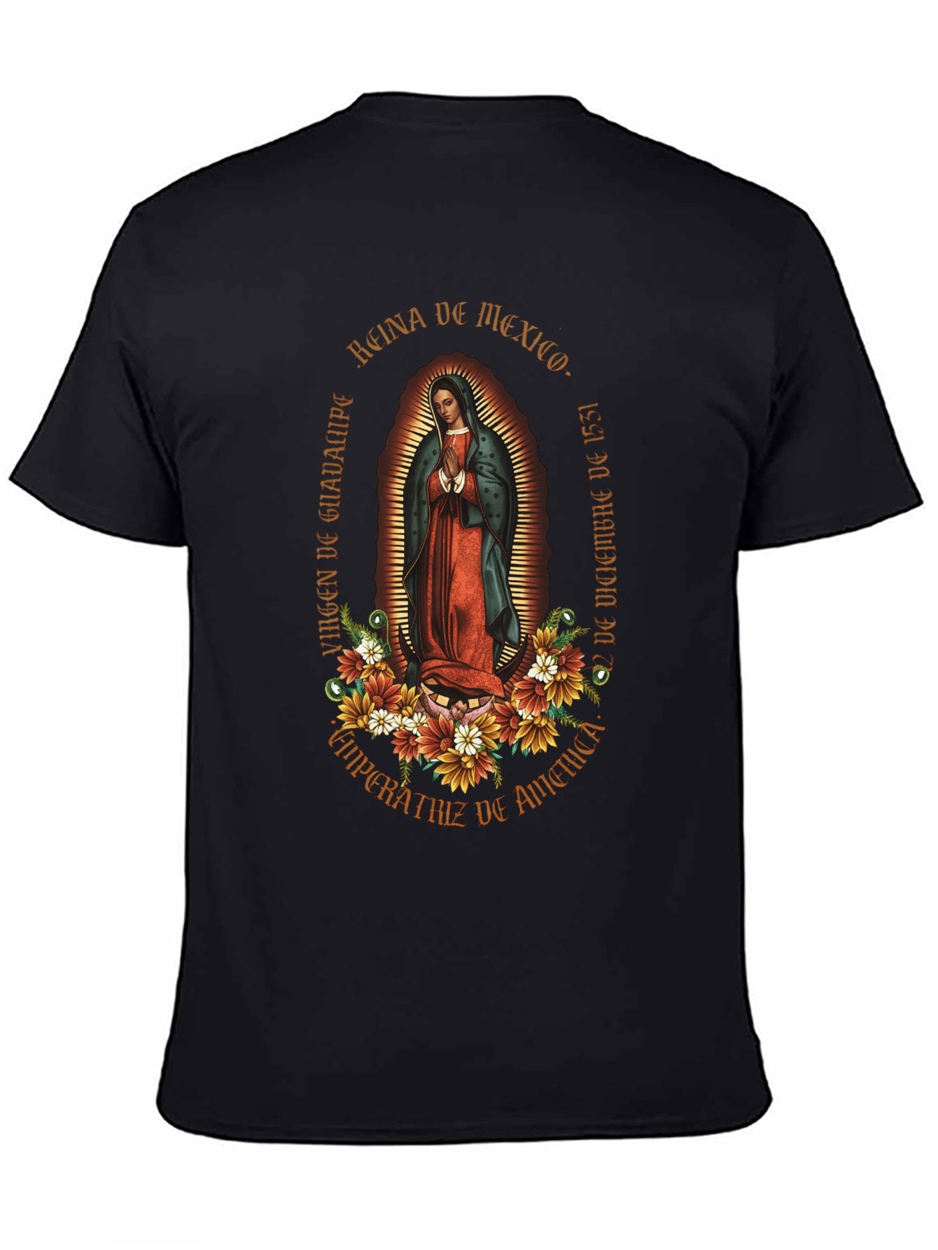 Mary Our Lady of Guadalupe Back Side Shirt
