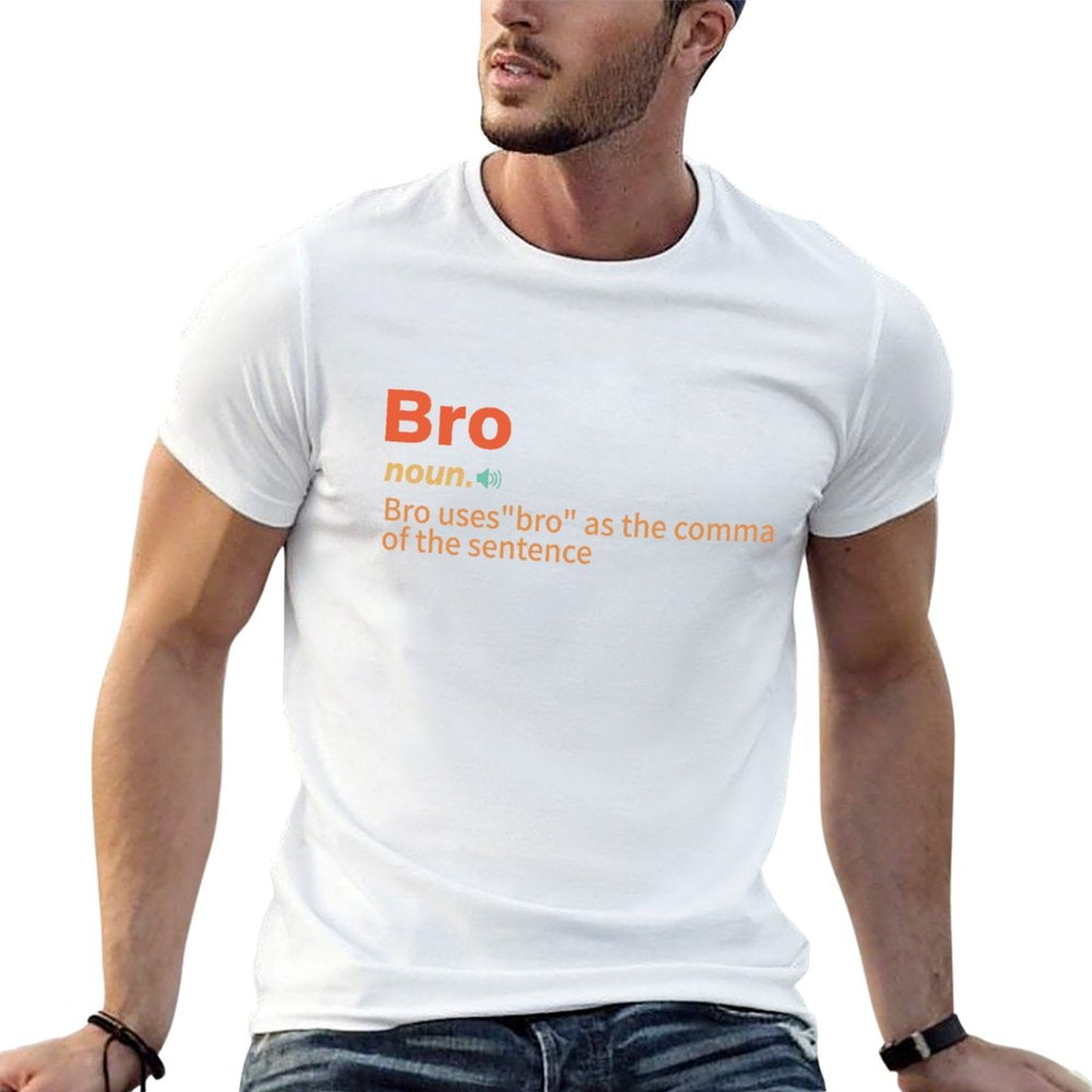Funny t-shirt 'Bro' grathic tee