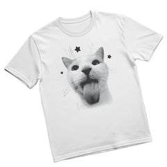 Funny Y2k Cat T-Shirt, Kitten Meme Tee