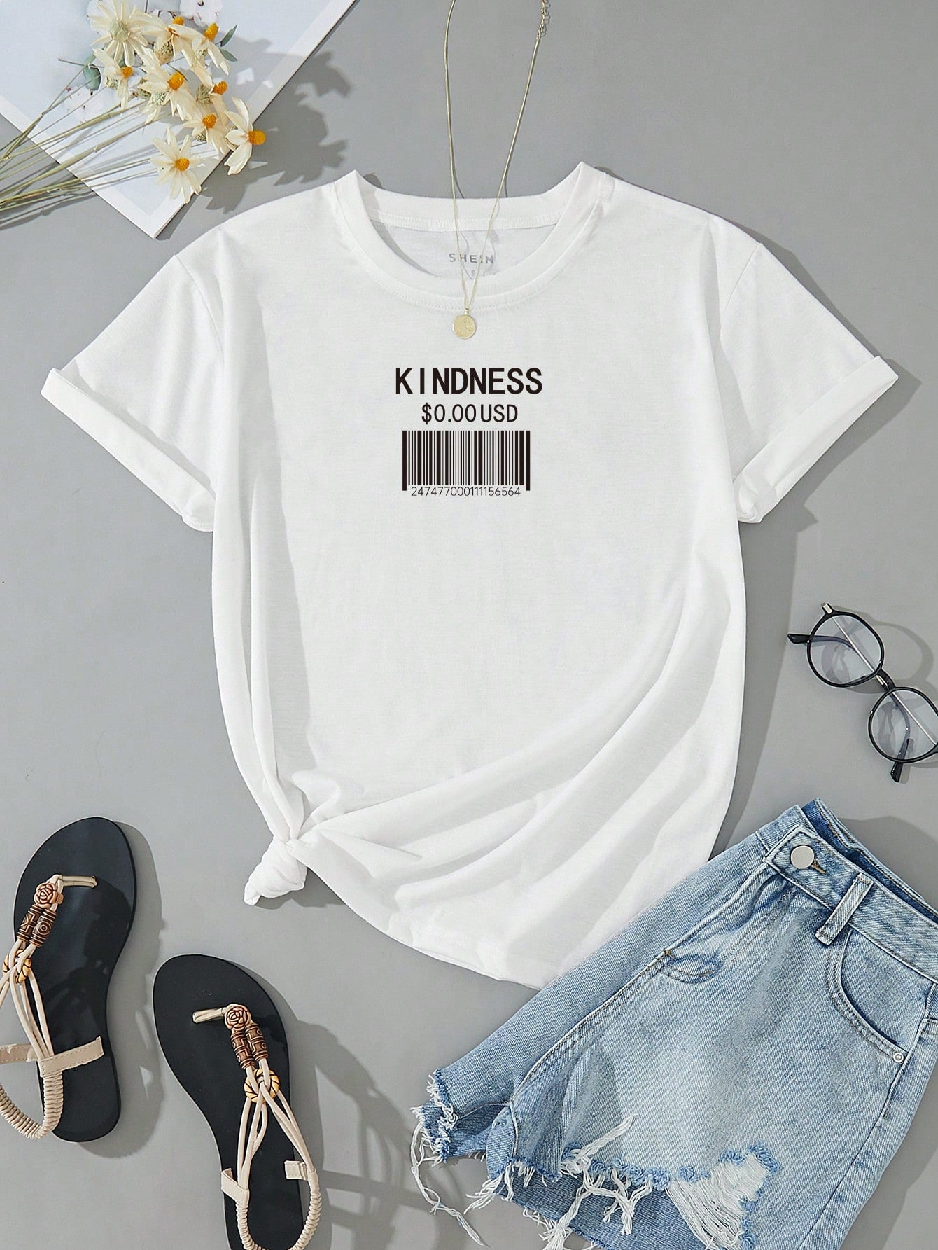 KINDNESS Graphic Tees Women Tops