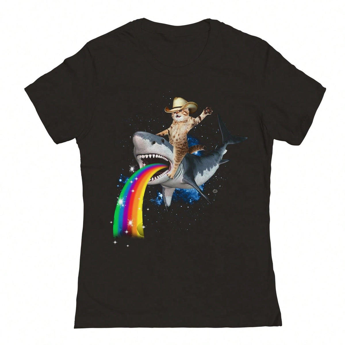 Sharkaroo Graphic Cotton T-Shirt cat meme