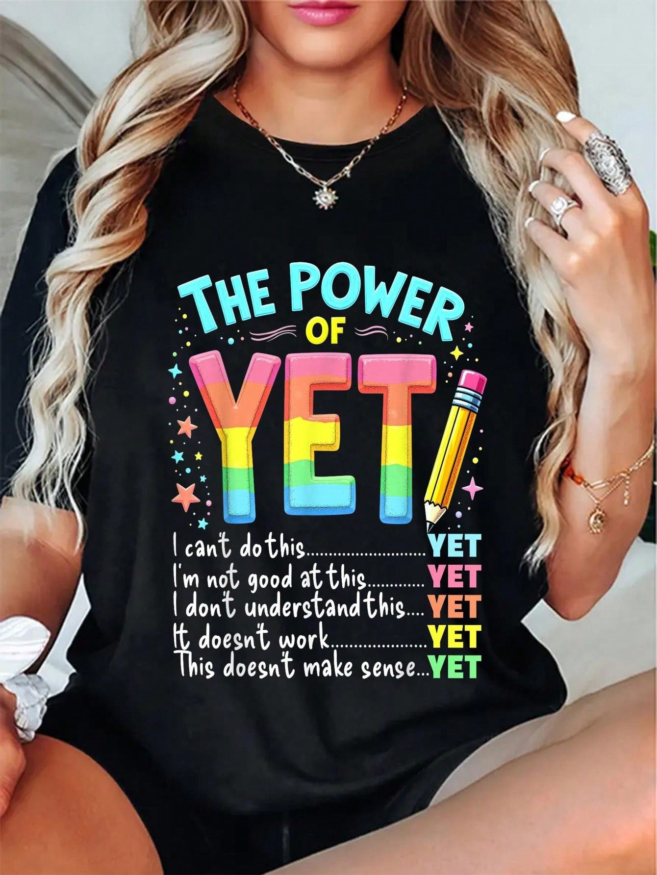 The Power Of Yet T-Shirt Teacher Growth Mindset Tee