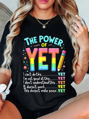 The Power Of Yet T-Shirt Teacher Growth Mindset Tee