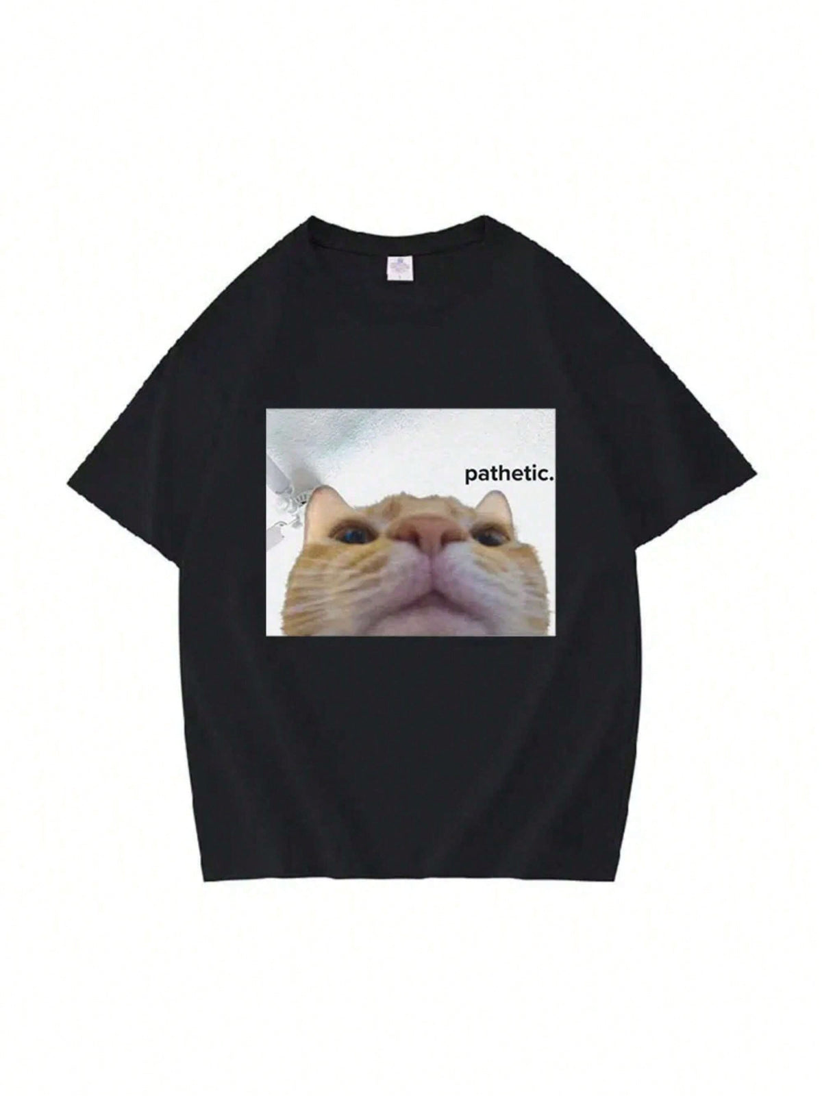 Funny Pathetic Cat Meme Graphic T Shirts Men Fashion Casual