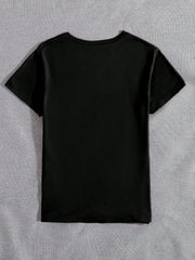 Women's "It Is What It Is" Slogan T-Shirt, Colorful Letter Casual Round Neck Short Sleeve Tee, Suitable For Daily Wear
