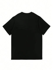 Men’s Casual T-Shirt – Minimalist Fish Hook Art Design