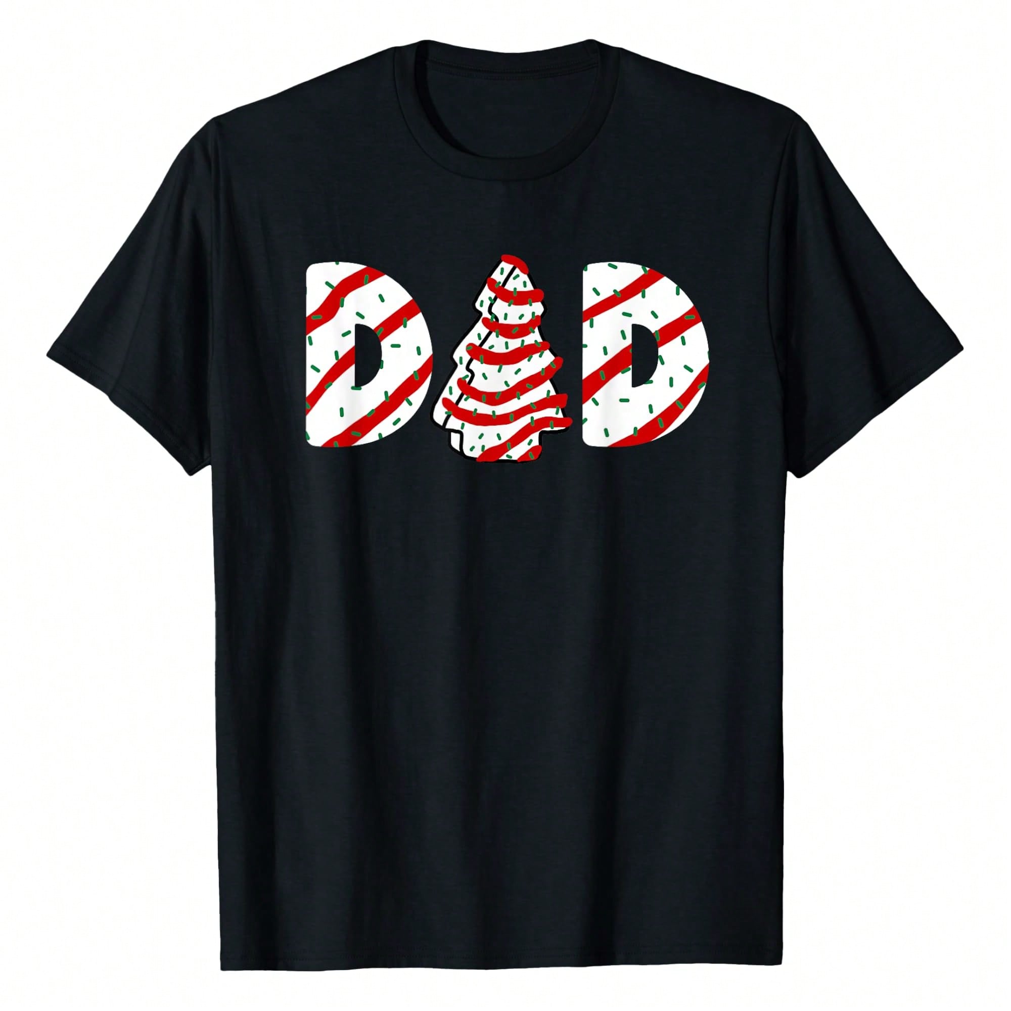 Men’s Christmas Tree Cake Matching Family Party Pajama T-Shirt