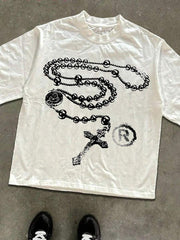 Men's Y2K Street Style Inspirational Slogan Graphic T-Shirt Casual Daily Wear Tee