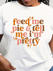 Funny Thanksgiving Graphic T-Shirt – Pumpkin Pie Design