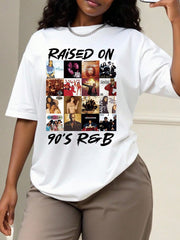Maweii 90s Music T-Shirts, Women's Casual Shirts
