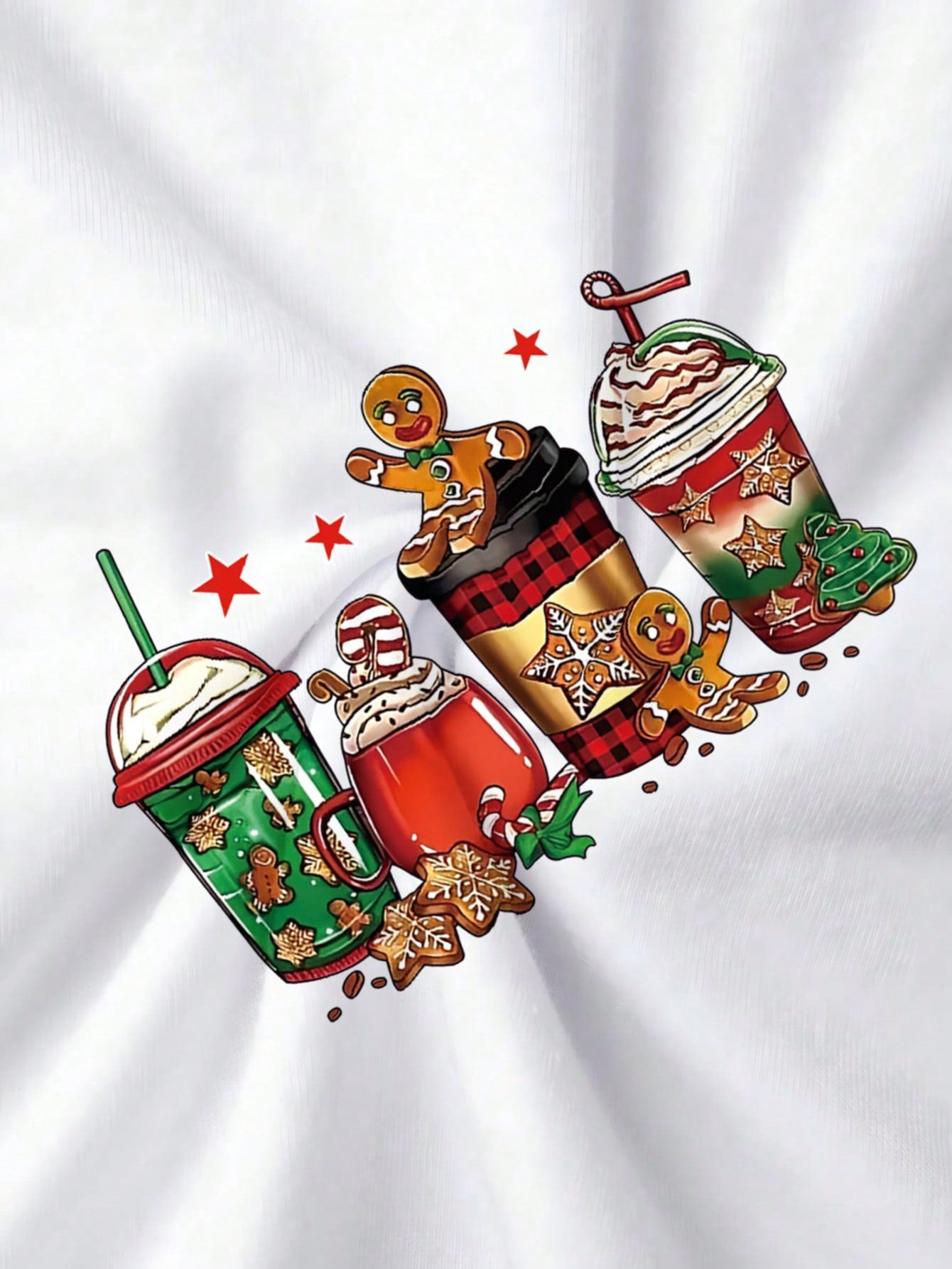 Casual T-Shirt,Suitable For Christmas Wear. Merry Christmas