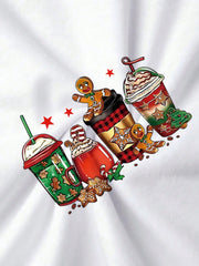 Casual T-Shirt,Suitable For Christmas Wear. Merry Christmas
