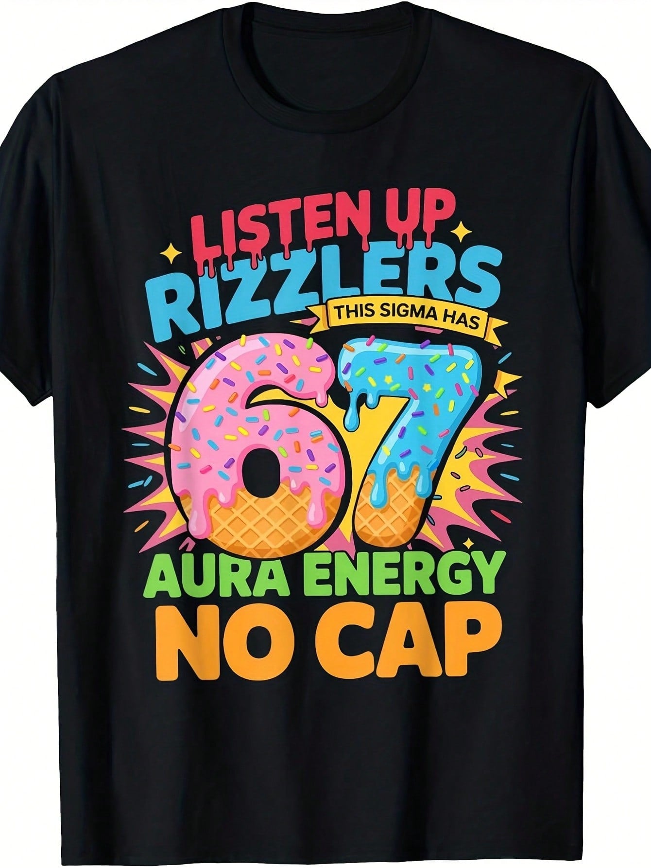 67 Six Seven Meme Design Funny 6 7 T Shirt