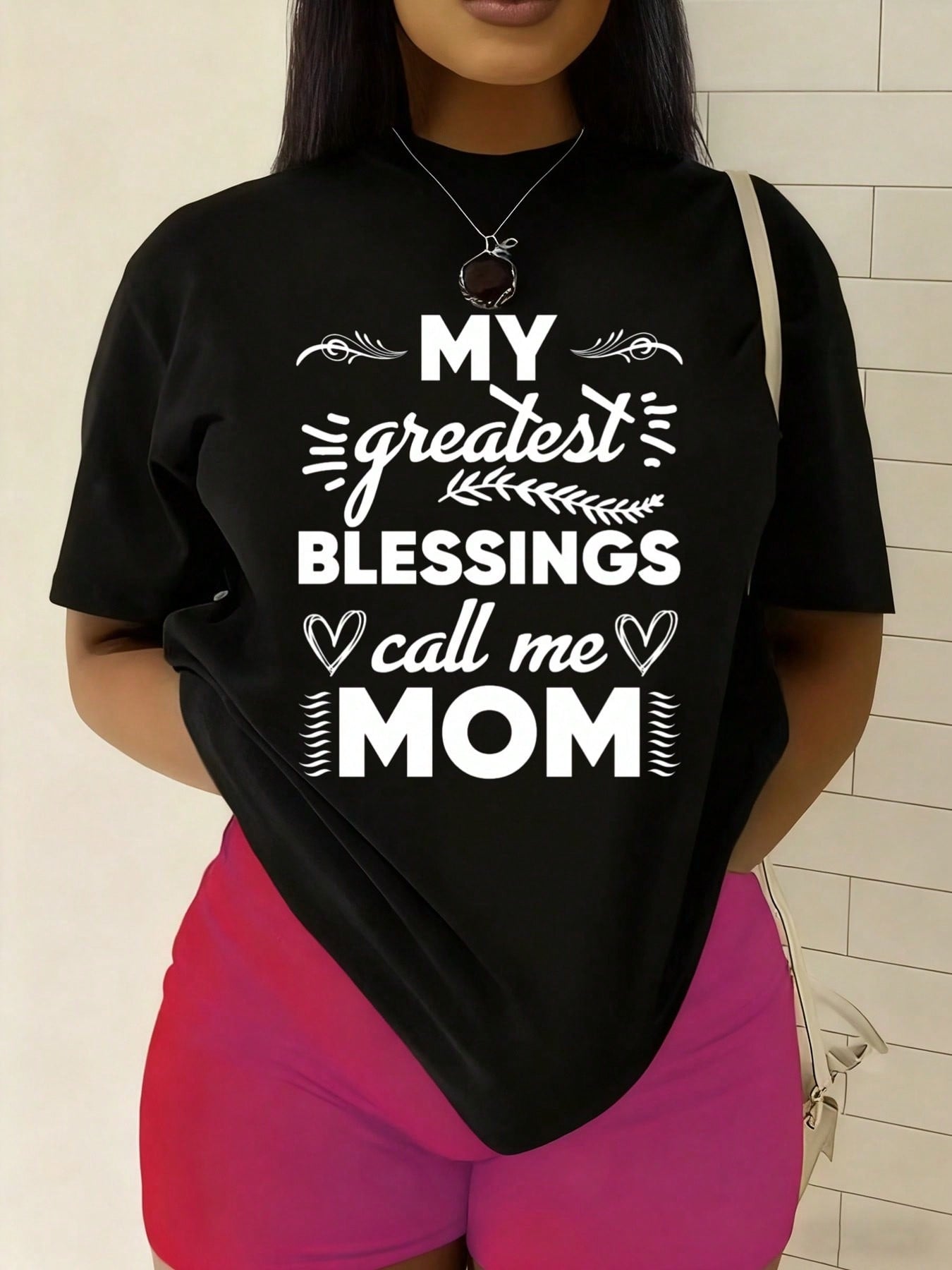Women'S Funny Mom T-Shirt - "My Greatest Blessings Call Me Mom" Saying - Soft Everyday Tee For Mother'S Day Gifts, Birthday,